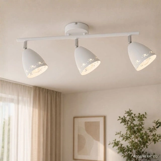 Lampa sufitowa COTY listwa regulowana 3-punktowa do salonu metalowa