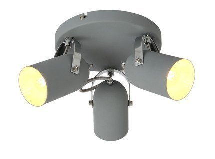 Lampa sufitowa plafon 3X40W E14 szary GRAY 98-66503