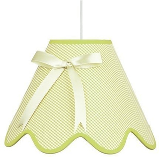 Lampa wisząca z abażurem Lola pistacjowa do pokoju dziecięcego