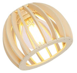 Klosz drewniany beżowy E14 Atarri 71-69849