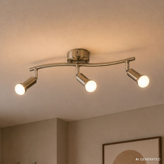 Lampa sufitowa ARC listwa regulowana 3-punktowa metalowa