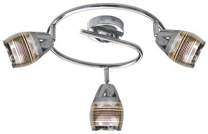 Lampa ścienna spirala 3X10W E14 LED chrom MILTON 93-61300