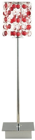 Lampka nocna Classic Design w kolorze kryształki czerwone nowoczesna G9