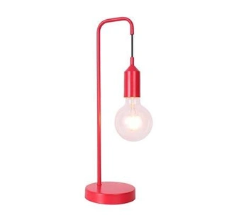Lampka nocna Laren Ledea czerwona metalowa E27