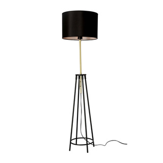 Lampa podłogowa Tegola trójnóg z abażurem do salonu 1-punktowa