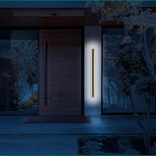 Lampa zewnętrzna elewacyjna STICK – minimalistyczny kinkiet LED 180 cm 60W - nowoczesne oświetlenie zewnętrzne IP65