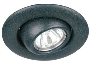 Oczko sufitowe okrągłe ruchome czarne