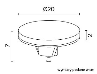 Lampa RO-HEAD zamontowana w ogrodzie