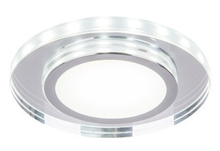 Lampa wpuszczana okrągła transparentna zintegrowany LED dekoracyjna