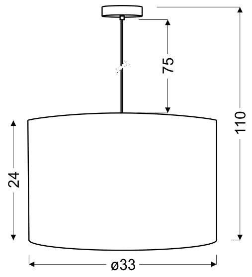 Lampa sufitowa wisząca ARABESCA 31-19519 detal abażura