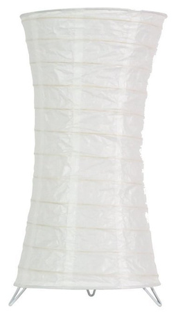 Lampka nocna Tai biała papierowa z abażurem E27 Candellux