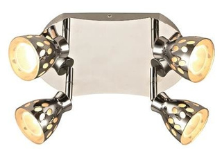 Lampa sufitowa PARADA reflektor regulowana 4-punktowa do salonu metalowa