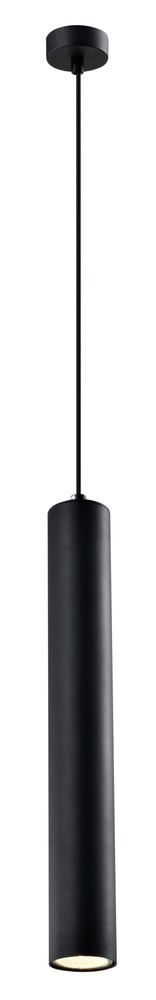 Lampa wisząca tuba Tubo czarna 40 cm GU10 regulowana wysokość