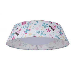 Lampa sufitowa Girl okrągła z abażurem LED do pokoju dziecięcego