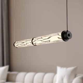 Lampa wisząca Corte szklana pozioma nad stół podwójna LED 18W 3000K