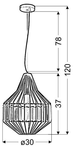 Lampa sufitowa ALVARO 31-55163 detal
