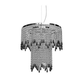 Lampa wisząca chrom/czarna 6 Vienna 36-35663