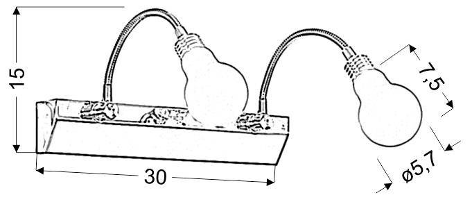 Lampa ścienna Candellux 22-27047 w aranżacji