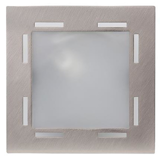 Plafon kwadratowy Candellux 6301011-07 nikiel mat 13 cm