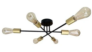 Lampa sufitowa Crespilo 6-punktowa do salonu