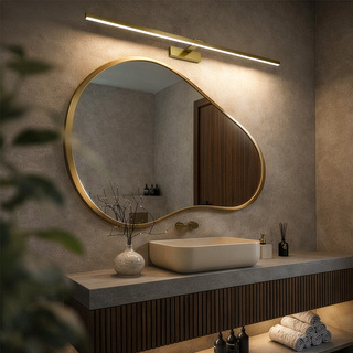 Kinkiet LED łazienkowy 120cm 24W UNO-BH-007 4000K złoty