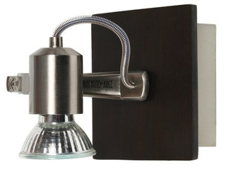 Kinkiet Dukat regulowany drewniany do sypialni lampa ścienna GU10