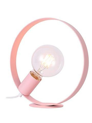 Lampka nocna Nexo różowa metalowa skandynawska E27 40W