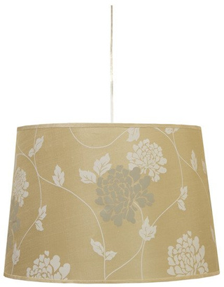Lampa wisząca z abażurem Karen klasyczna w kwiaty pojedyncza 35 cm