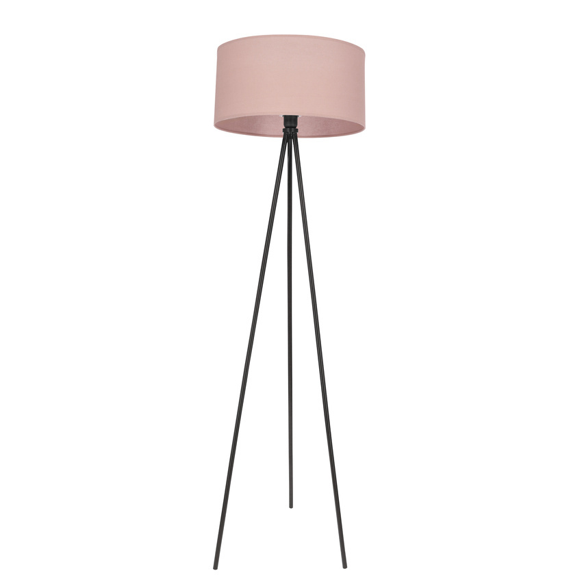 Lampa podłogowa Shanti trójnóg z abażurem do salonu 1-punktowa E27