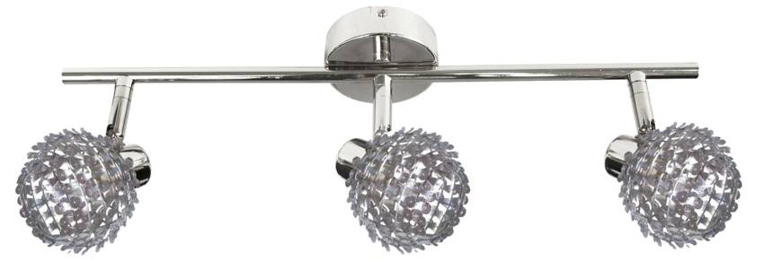Lampa sufitowa Raven listwa regulowana 3-punktowa do salonu metalowa