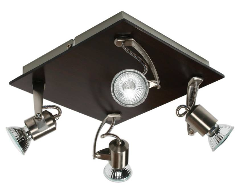 Lampa sufitowa Candellux Dukat 4x50W GU10 drewno