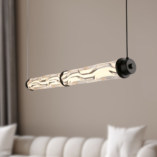 Lampa wisząca Corte szklana pozioma nad stół podwójna LED 18W 3000K