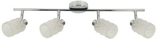 Lampa sufitowa Trans listwa ze szklanymi kloszami 4-punktowa do salonu