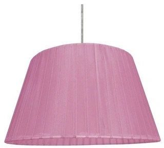 Lampa wisząca z abażurem Tiziano fioletowa pojedyncza do salonu