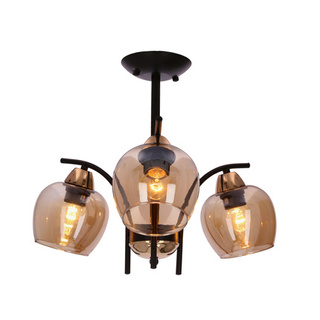 Lampa sufitowa Merra ze szklanymi kloszami 3-punktowa do salonu