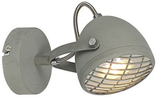 Kinkiet Pent regulowany metalowy szary loft do salonu GU10