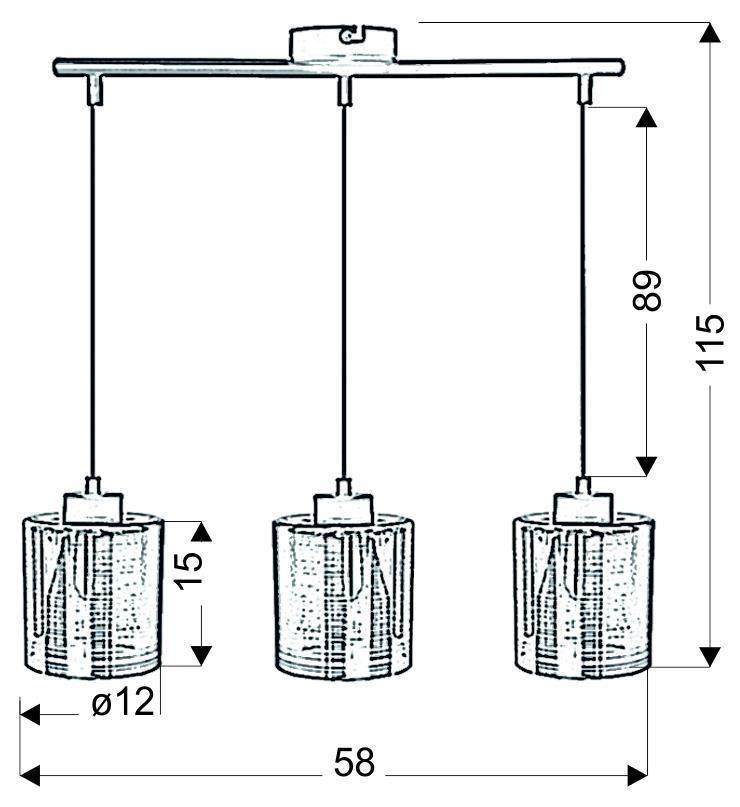 Lampa wisząca Nocturno Candellux z bliska