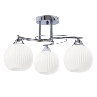 Lampa sufitowa Velore ze szklanymi kloszami 3-punktowa do salonu
