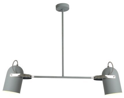 Lampa sufitowa wisząca szara 2X40W E27 GRAY 32-66510