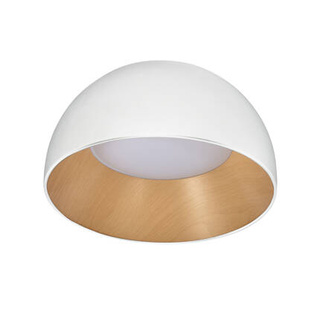 Plafon LED Liguria okrągły 35 cm 4000K biało‑drewniany