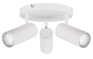 Lampa sufitowa Colly biała spot regulowana 3-punktowa metalowa do kuchni