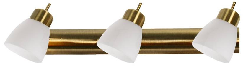 Lampa sufitowa Candellux 93-85453 Venice listwa 3*40W G9 biały patyna