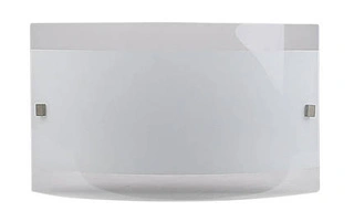 Plafon NOVA do łazienki szklany srebrny 31 cm R7S