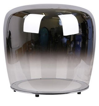 Lampka nocna Berloz Ledea szklana czarna LED klasyczna 40 cm