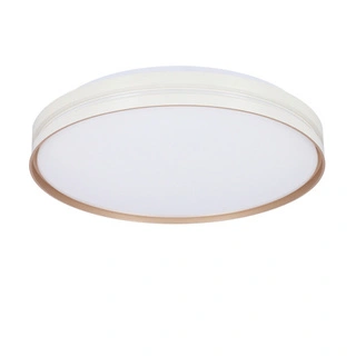 Plafon LED Montana okrągły 40 cm 4000K biały złoty IP20 do kuchni i łazienki