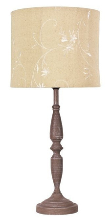 Lampka nocna Safari beżowa z abażurem E27 60W vintage