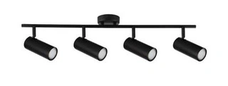 Lampa sufitowa Colly czarna listwa spot regulowana 4-punktowa do salonu