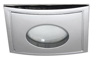 Oprawa stropowa hermetyczna kwadratowa chrom do łazienki IP65