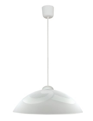 Lampa wisząca Monti szklana biała 30 cm pojedyncza do jadalni E27