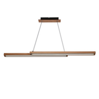 Sento lampa wisząca drewniany 13W LED 4000K maskownica czarna